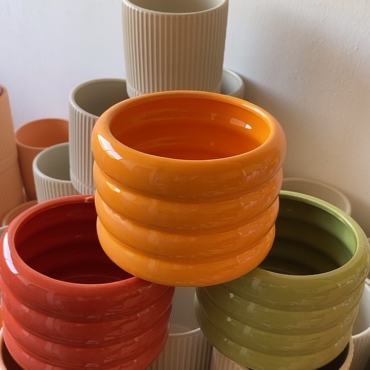 陶盆有孔 瑕疵针孔漏釉介意勿拍外口 14外高11