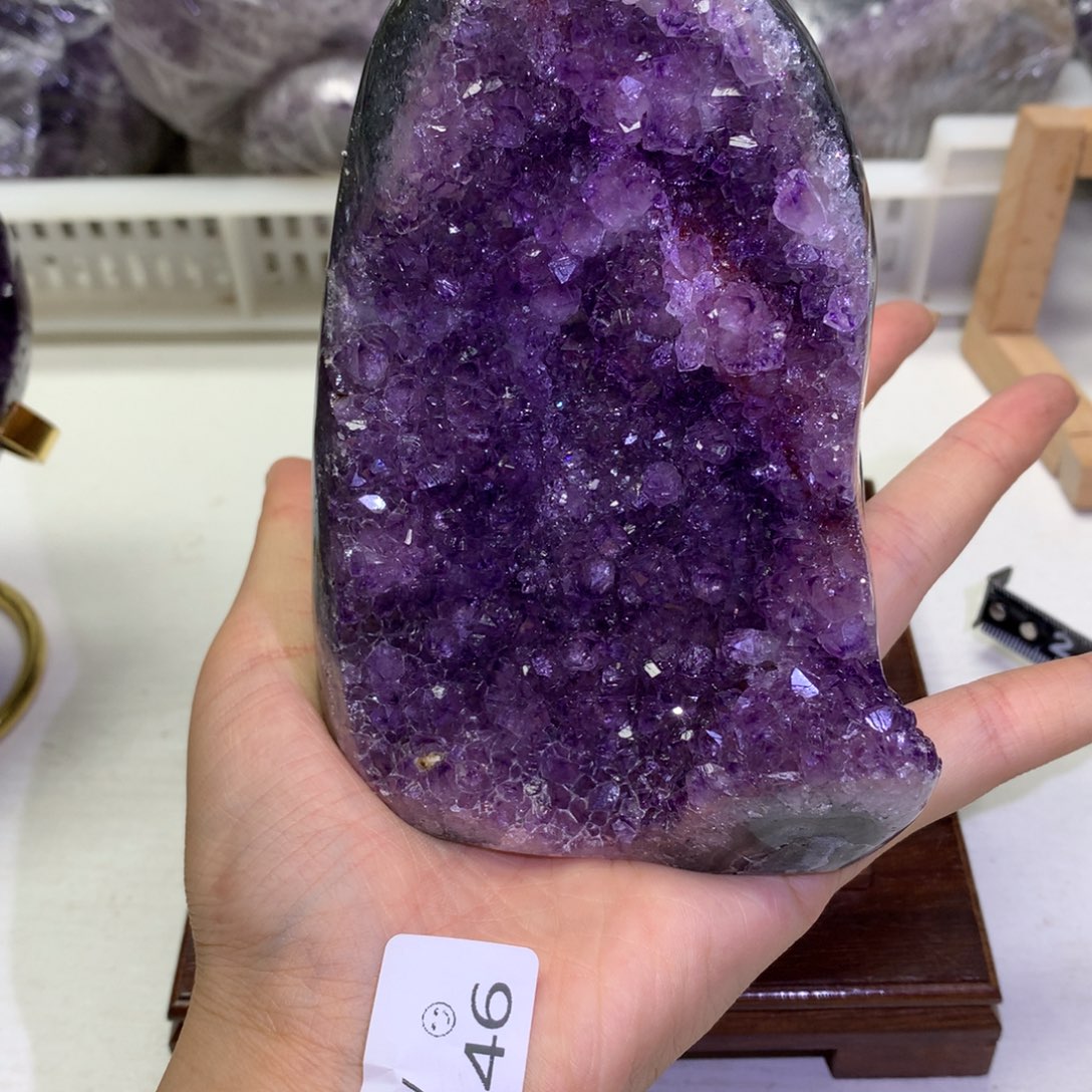 未镶嵌摆件紫晶水晶