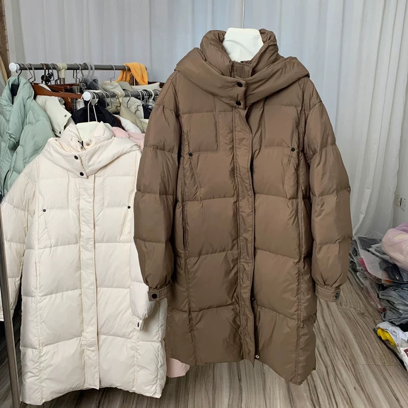长款宽松中长款冬装女装羽绒服外套