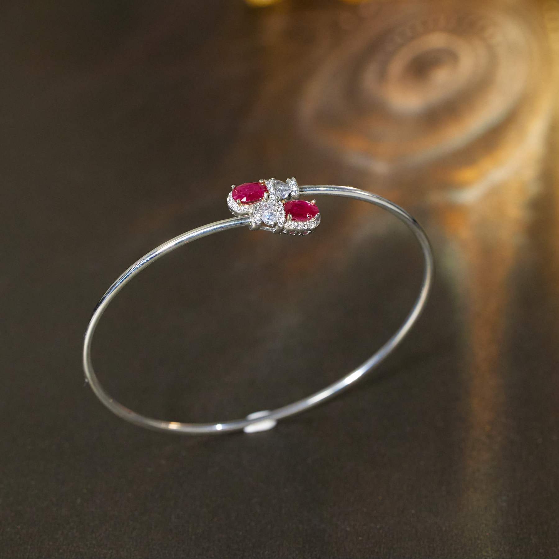 【歪歪】红宝石手镯*925镶嵌N3357