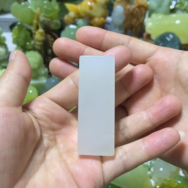 【闪购商品】未镶嵌蛇纹石玉把件嘟*嘟