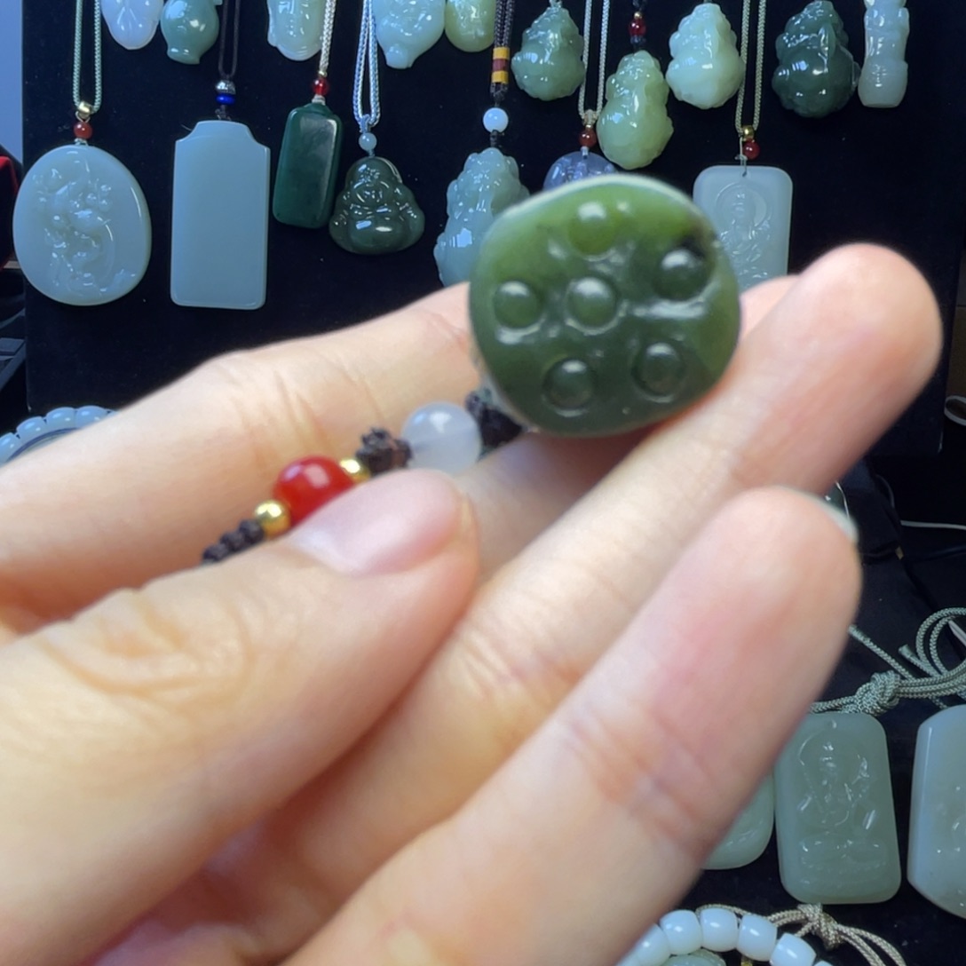 和田玉（碧玉）未镶嵌手机链