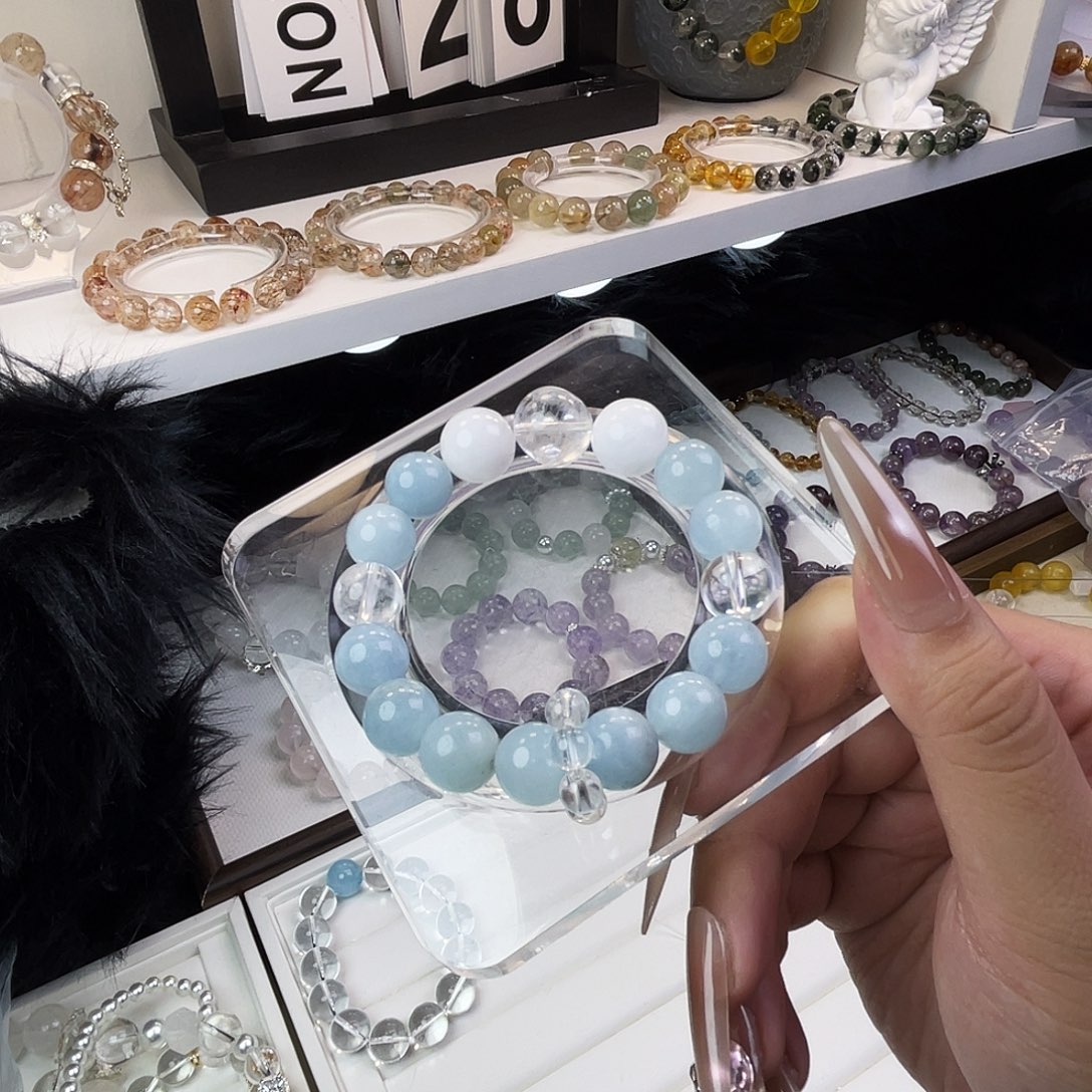 未镶嵌手链水晶海蓝宝