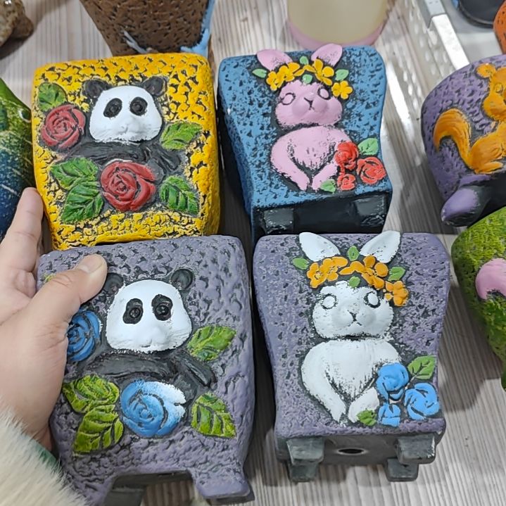 陶吸水透气的白陶花盆凑满12发货