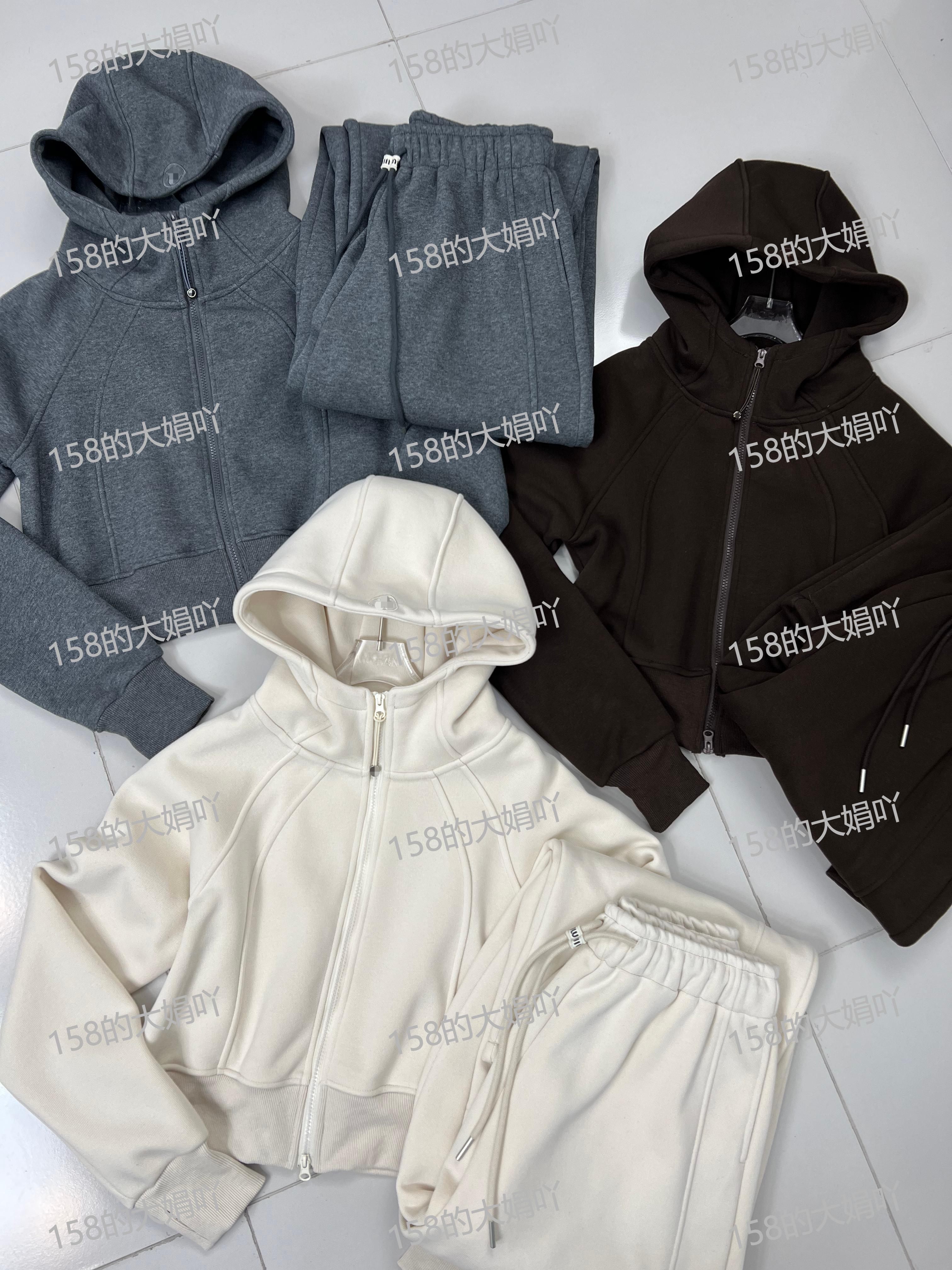 【MO RAN】休闲个性连帽加绒套装