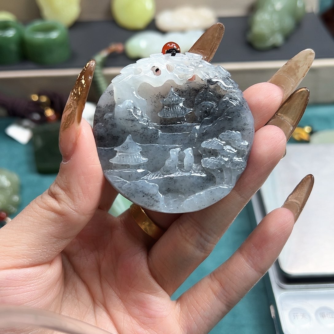 和田玉吊坠(不含链)未镶嵌