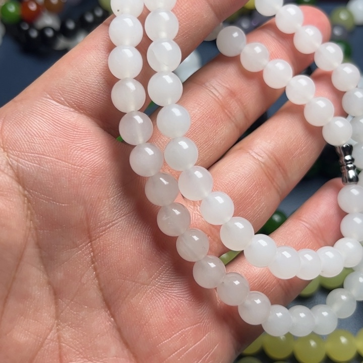 脂白项链10mmmmmmmm