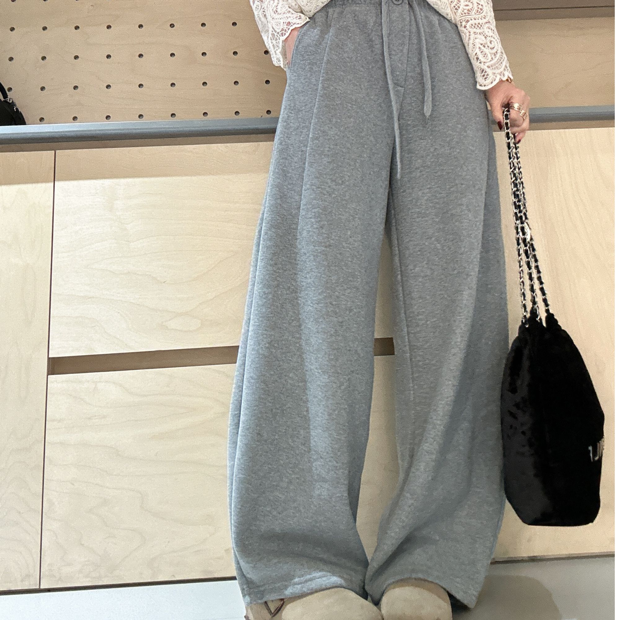 4【大小姐家】欧韩货加厚弯刀卫裤休闲裤523576