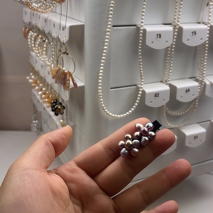 淡水珍珠发夹未镶嵌