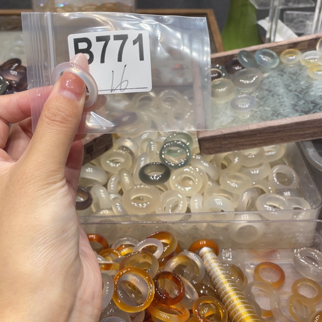 玛瑙/玉髓未镶嵌戒指771