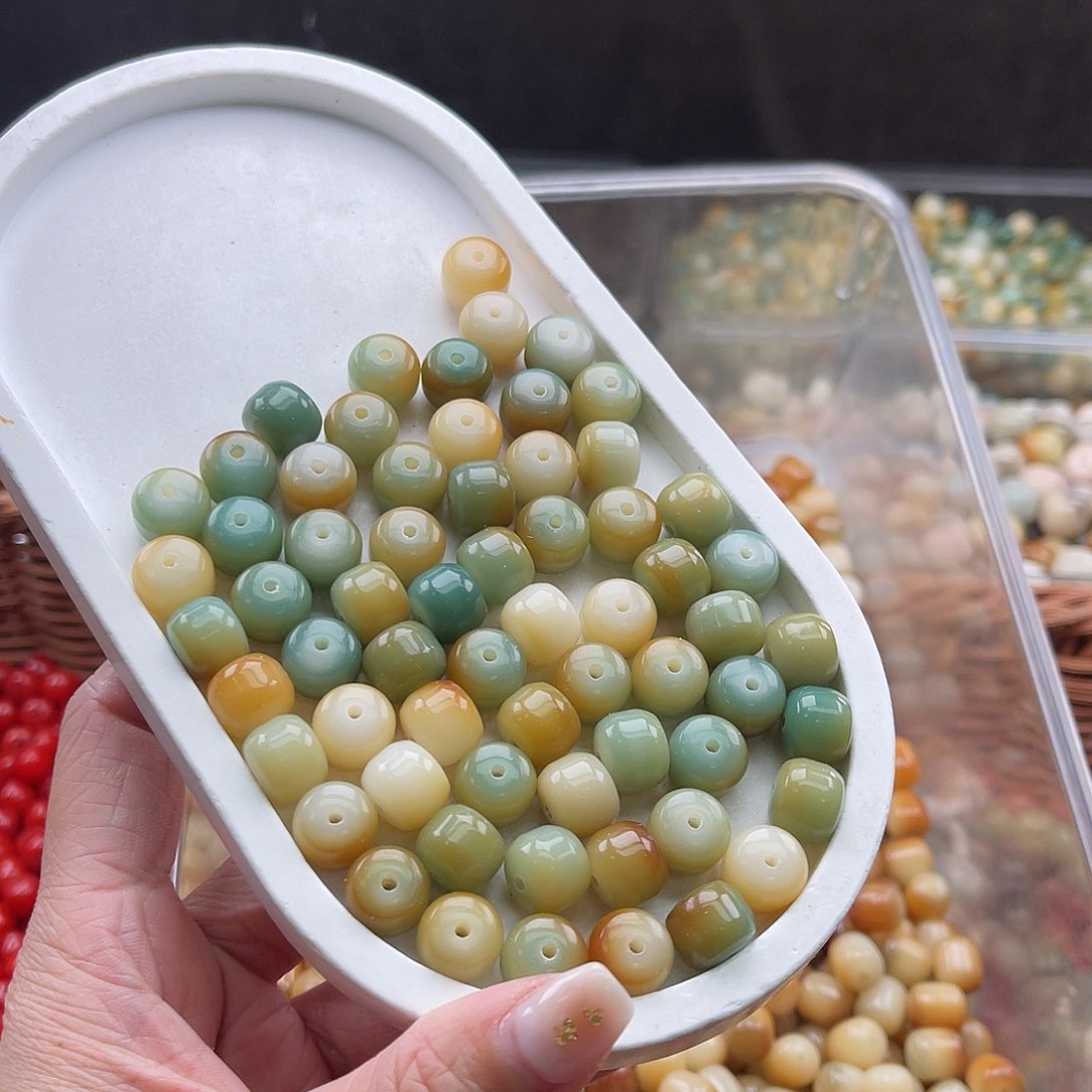 白玉菩提吊坠C/11mm/20+20颗