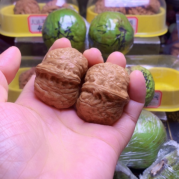 文玩核桃把件紫****子全品南瓜