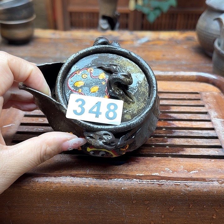 纯手工制作粗陶茶具