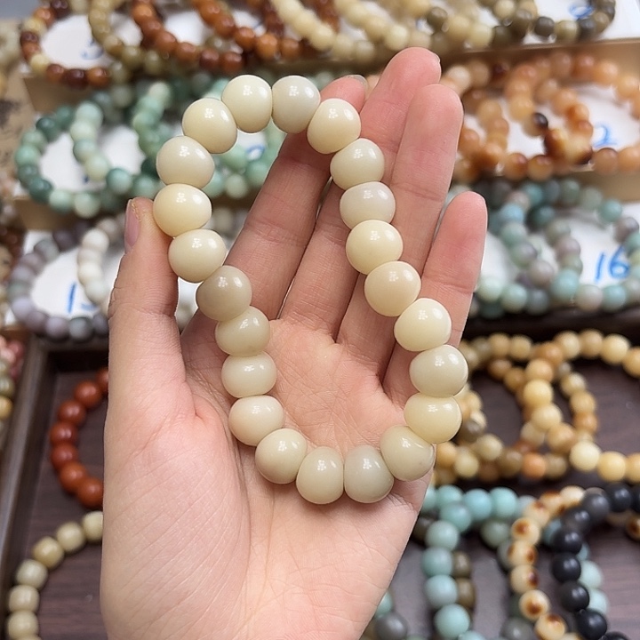 菩提根/象牙果手串卡14琉璃盏蒜瓣大肠