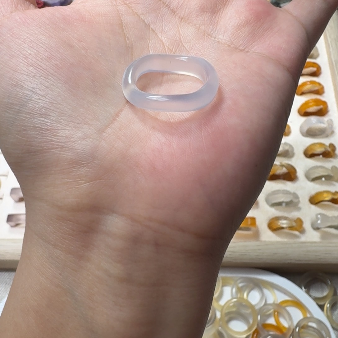 未镶嵌戒指玛瑙/玉髓643港17.5