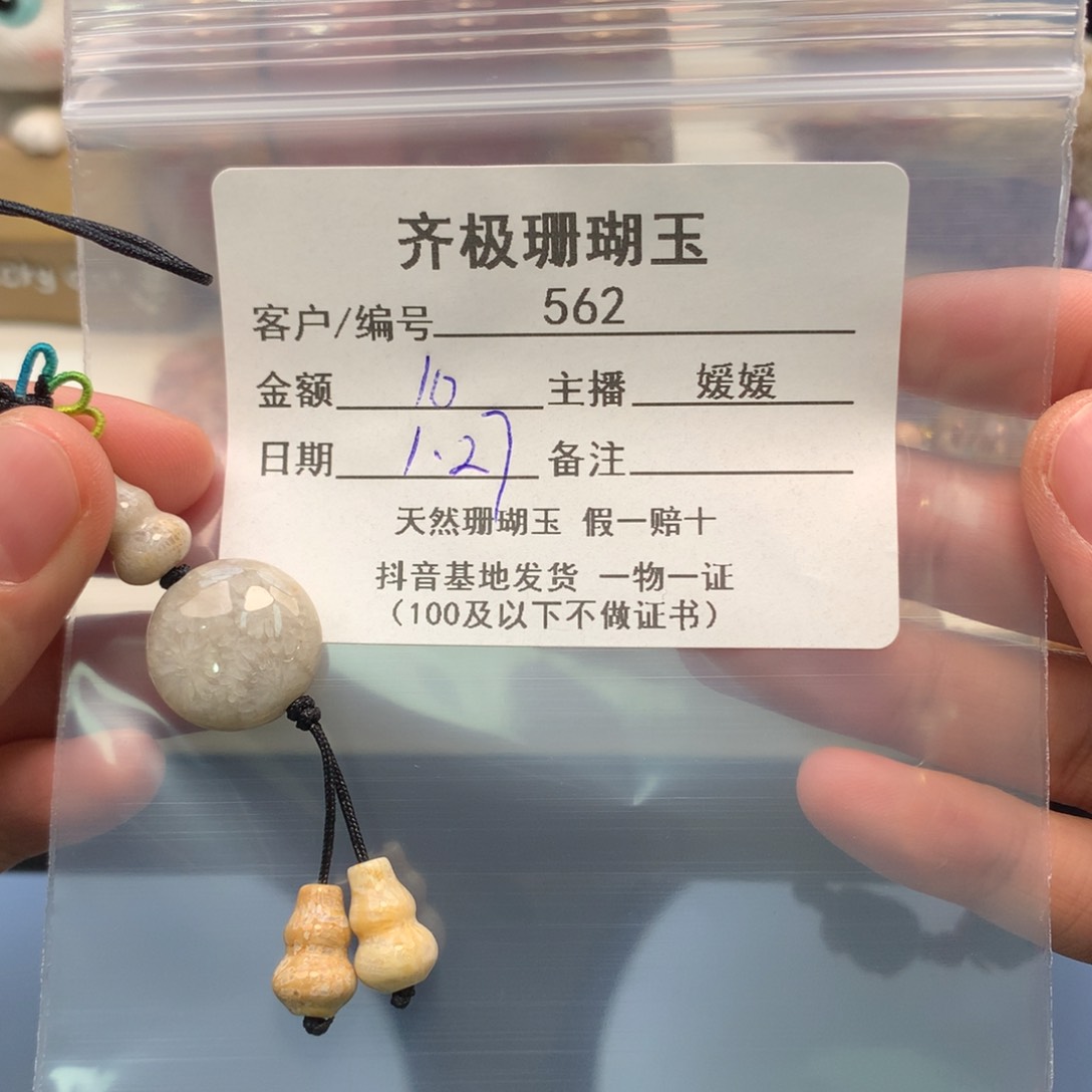 硅化珊瑚（珊瑚玉）颈饰未镶嵌星*