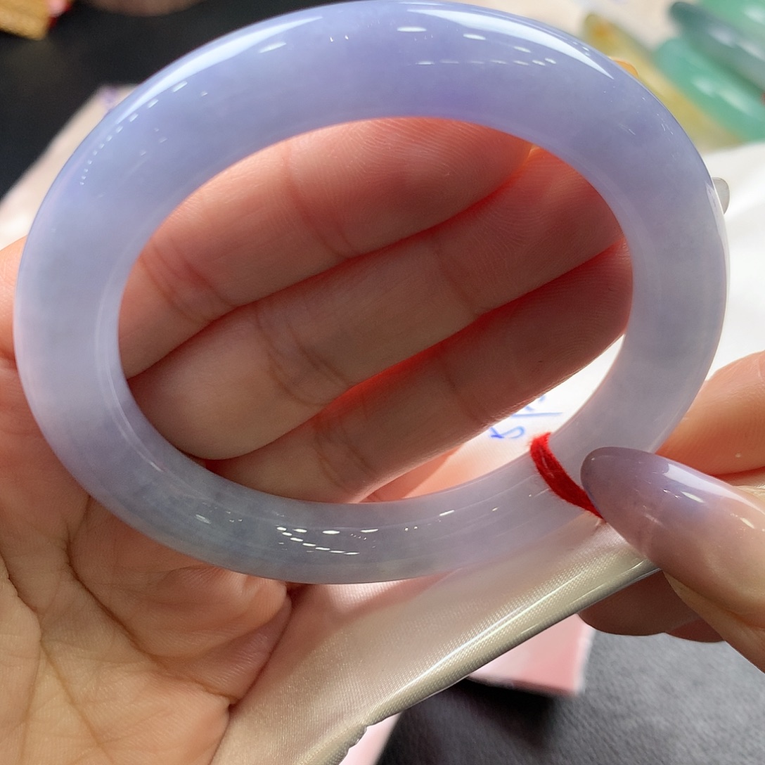 翡翠未镶嵌手镯57.4圆