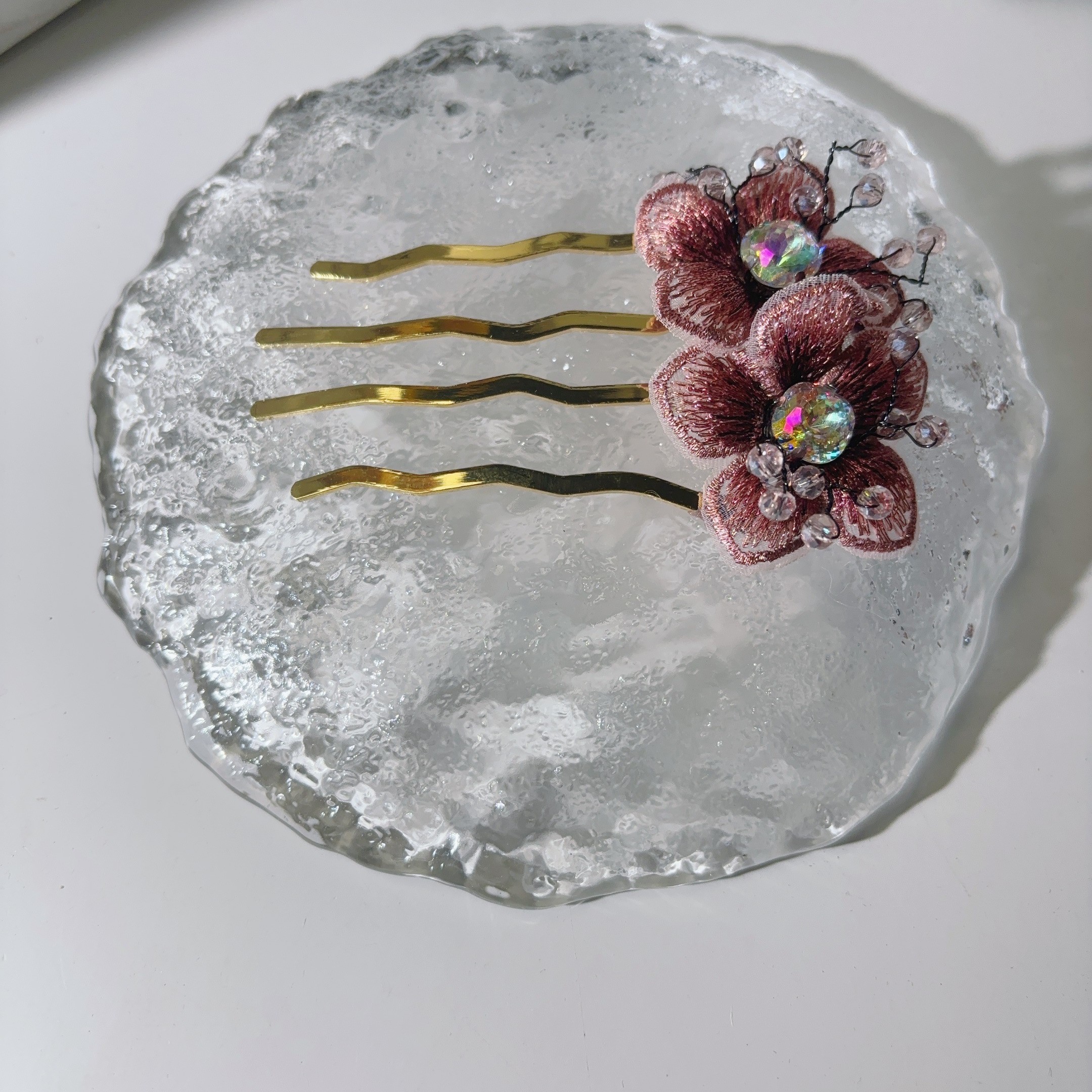 A8573编号紫莹轻奢发饰《发钗》