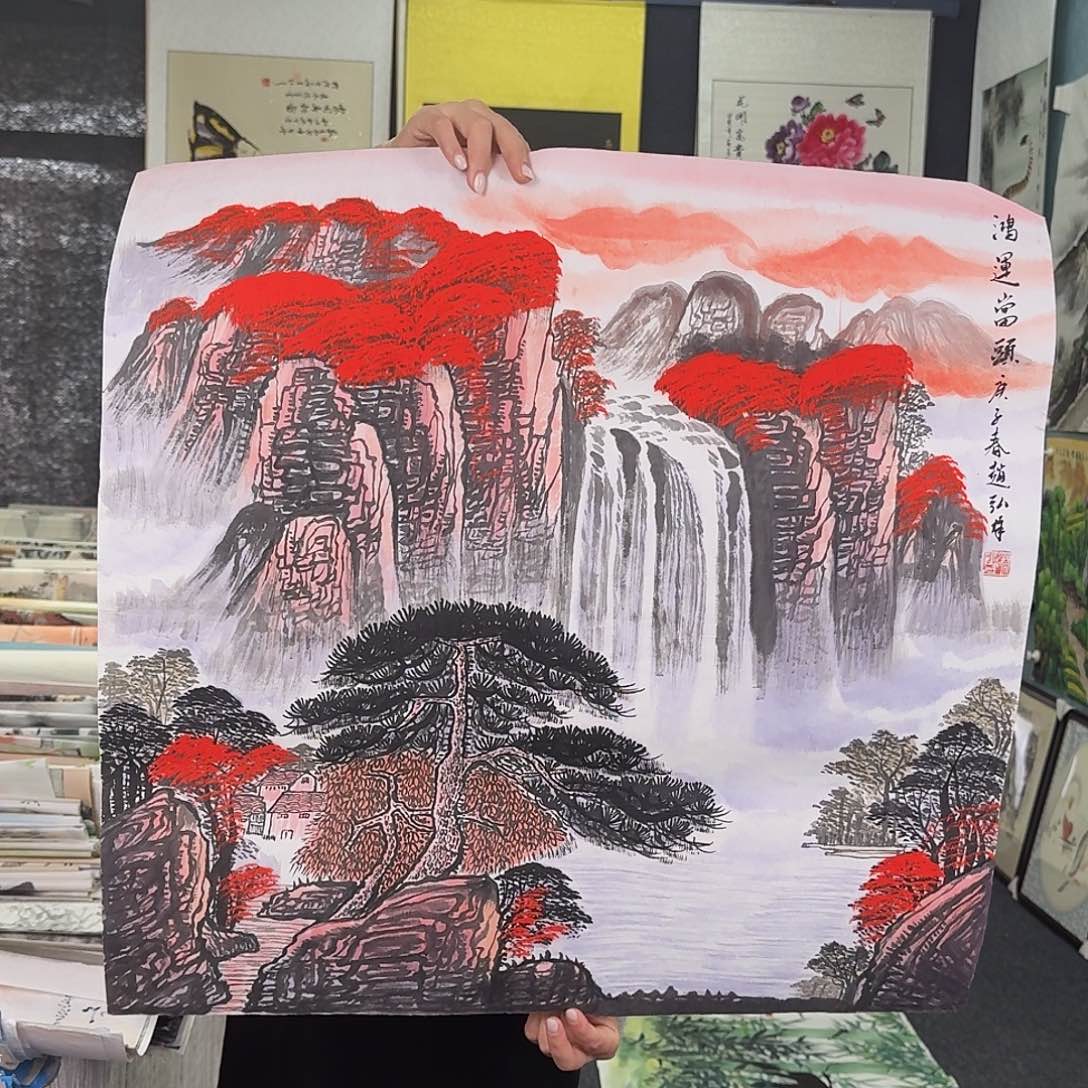 纯手绘国画作品作品