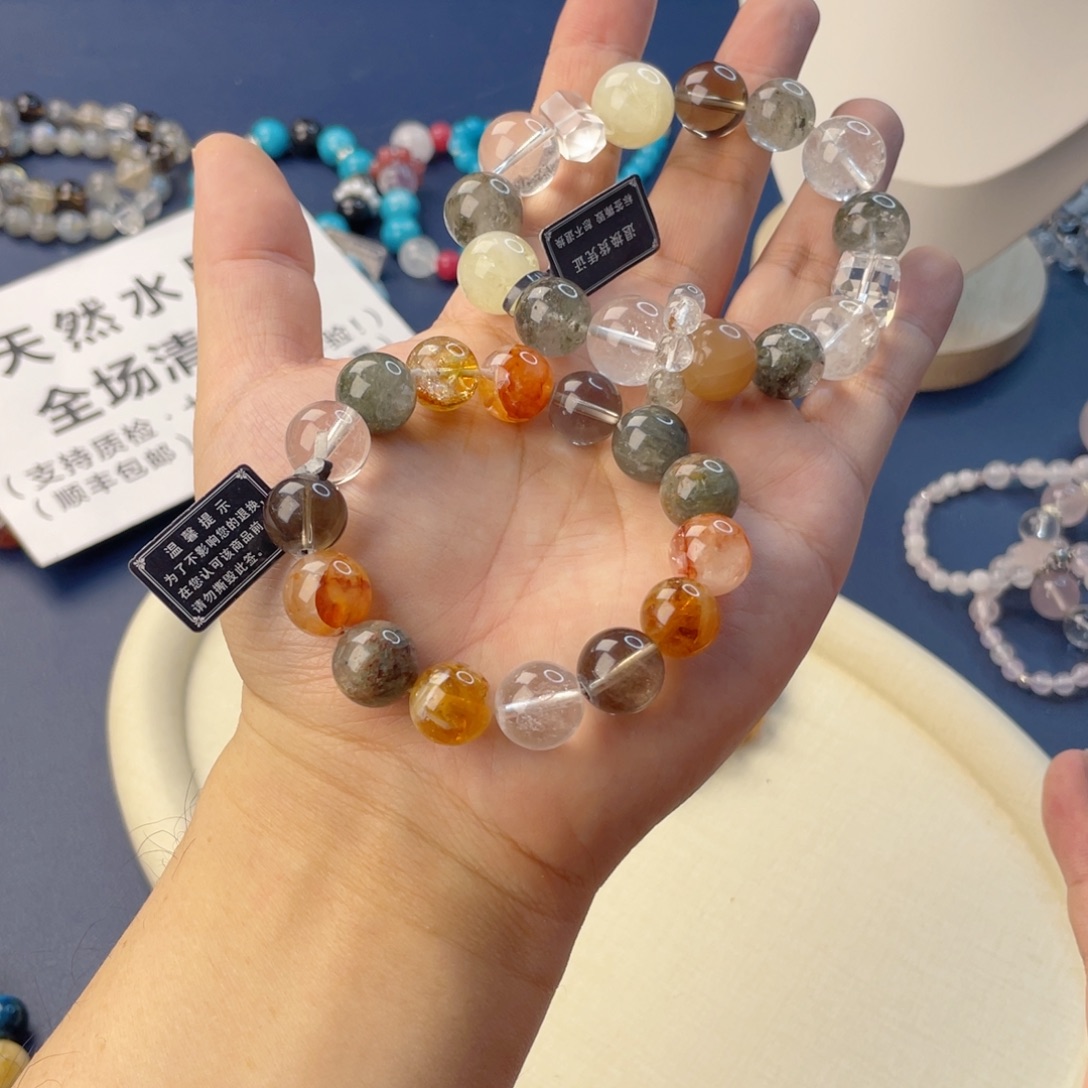 水晶手链银S925镶嵌