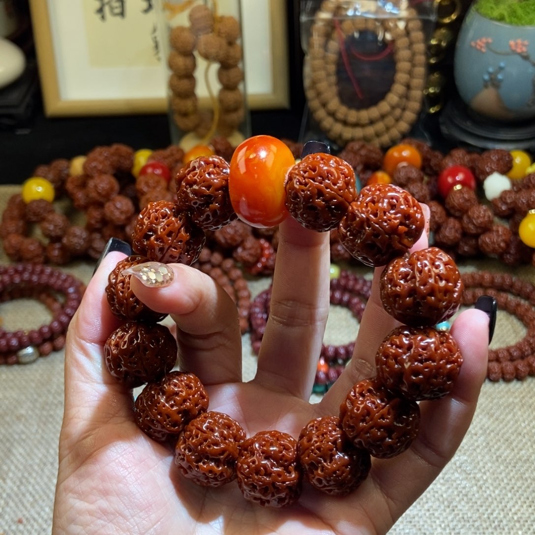 金刚菩提吊坠205玉化老花