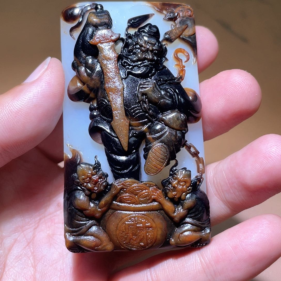 和田玉未镶嵌颈饰一***知A7 