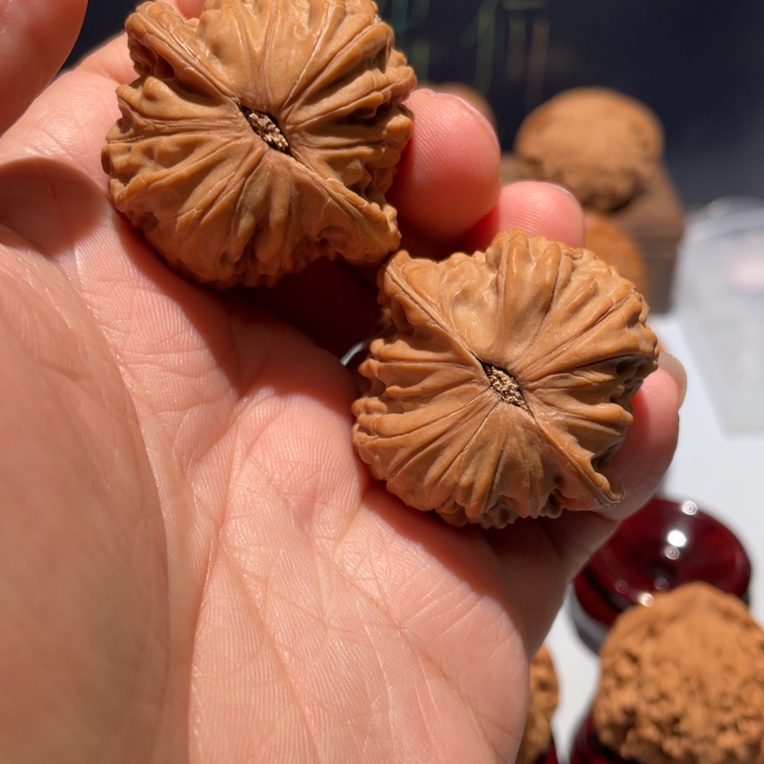 文玩核桃把件很**呦磨盘38.5全品