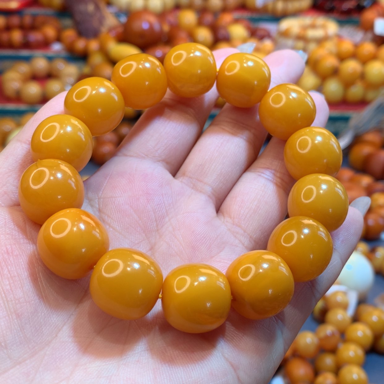 【闪购商品】蜜蜡手串未镶嵌W**r蜜蜡手串