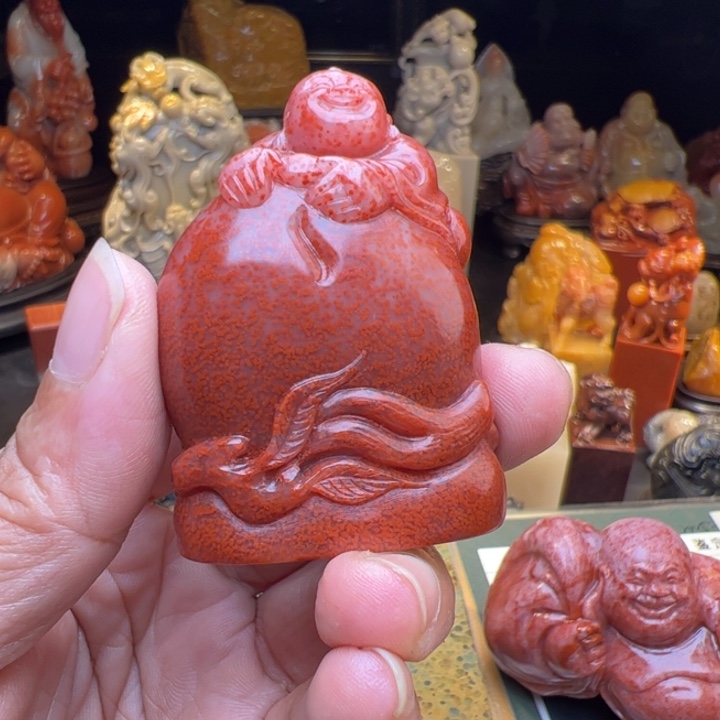 打***客寿山石水洞高山石工艺