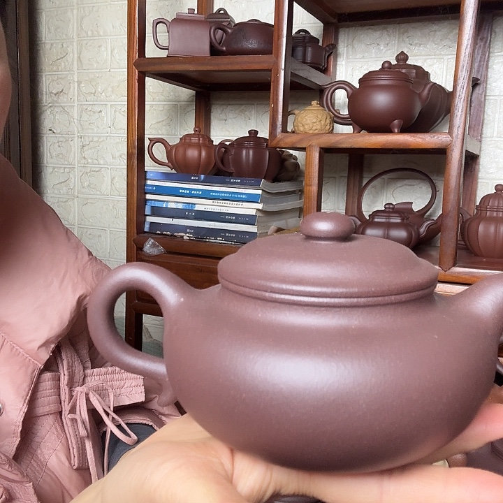 渔***司茶壶紫砂仿古480cc天青精工半手工