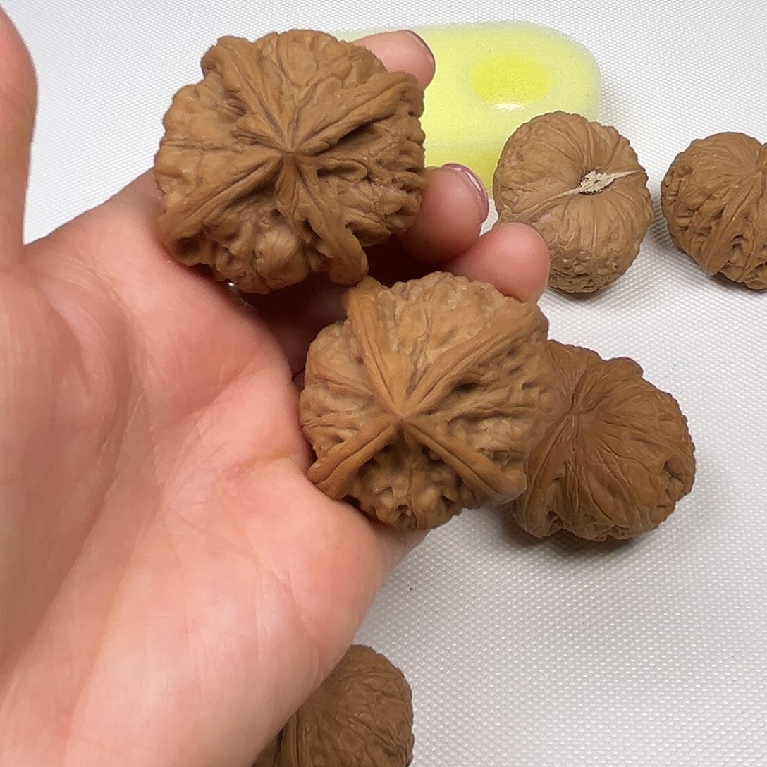 吊坠文玩核桃金锭四棱42