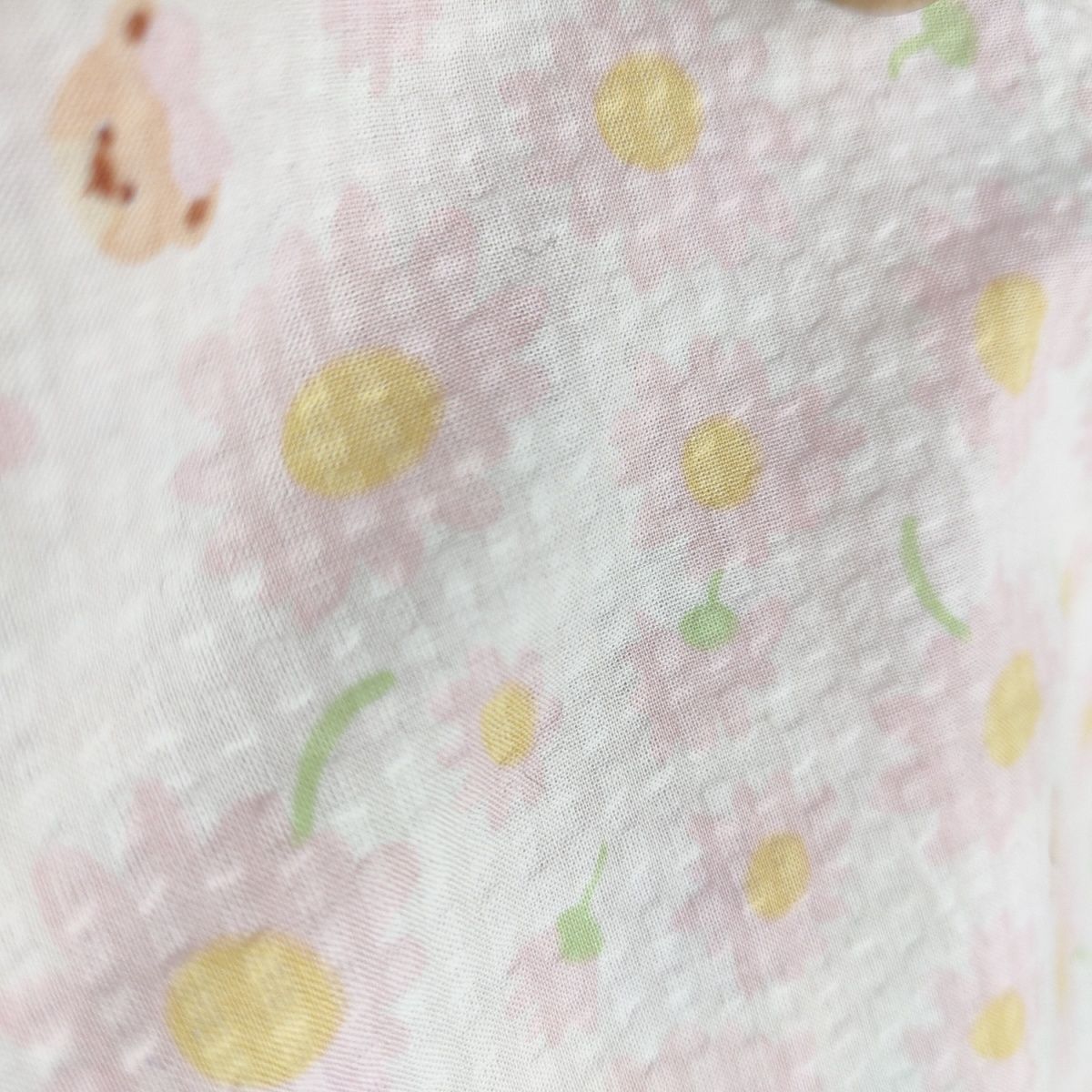 1米价 小雏菊纯棉泡泡棉布料柔软服装面料床品娃衣宽幅1.35米