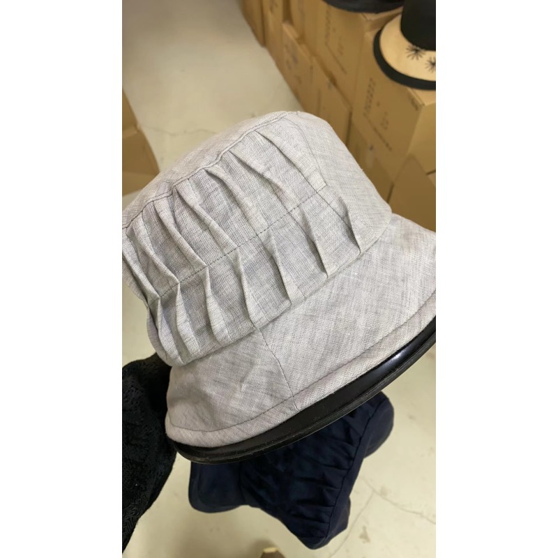 4001#小野商褶皱夏季布帽