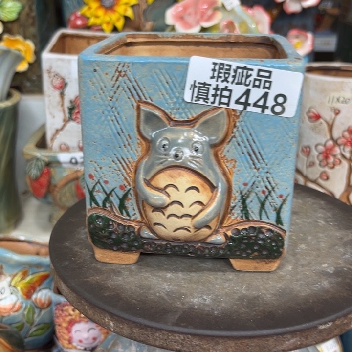 紫砂花盆粗陶材质多肉花盆448