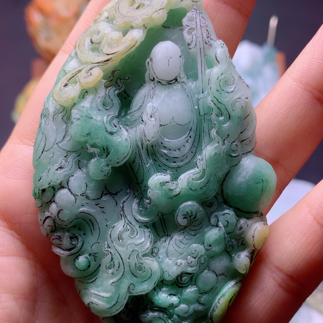 山***鸡定制翡翠未镶嵌翡翠