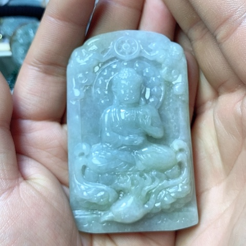 翡翠颈饰未镶嵌空*天然缅甸翡翠a货