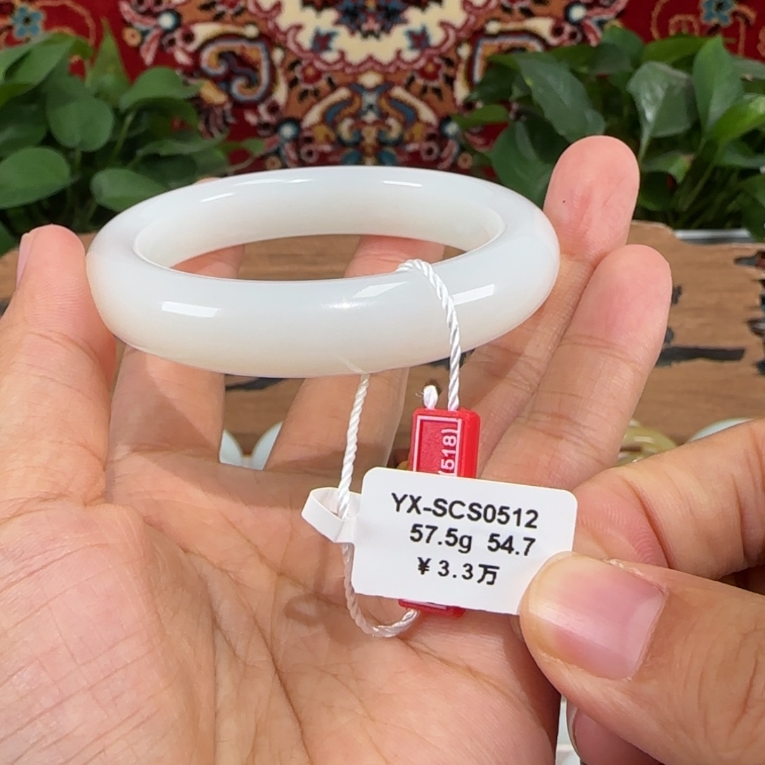 未镶嵌手镯和田玉新疆羊脂白玉