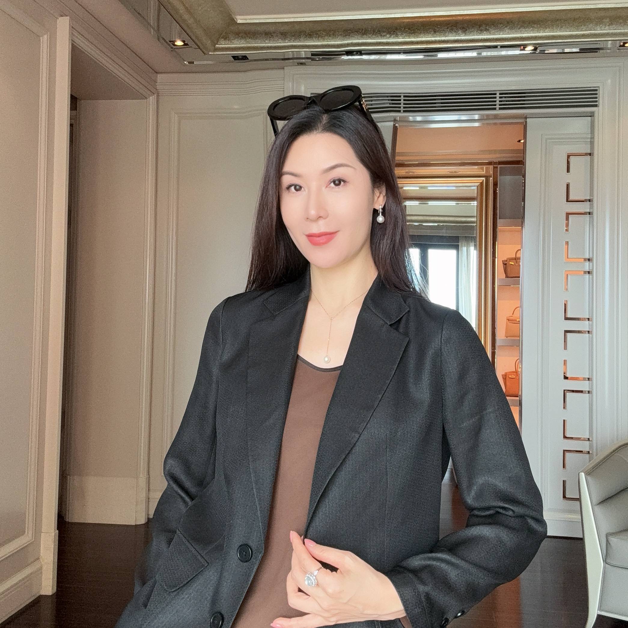 【夏茉】周晓刚老师纱罗香云纱时髦西服外套CD2168082
