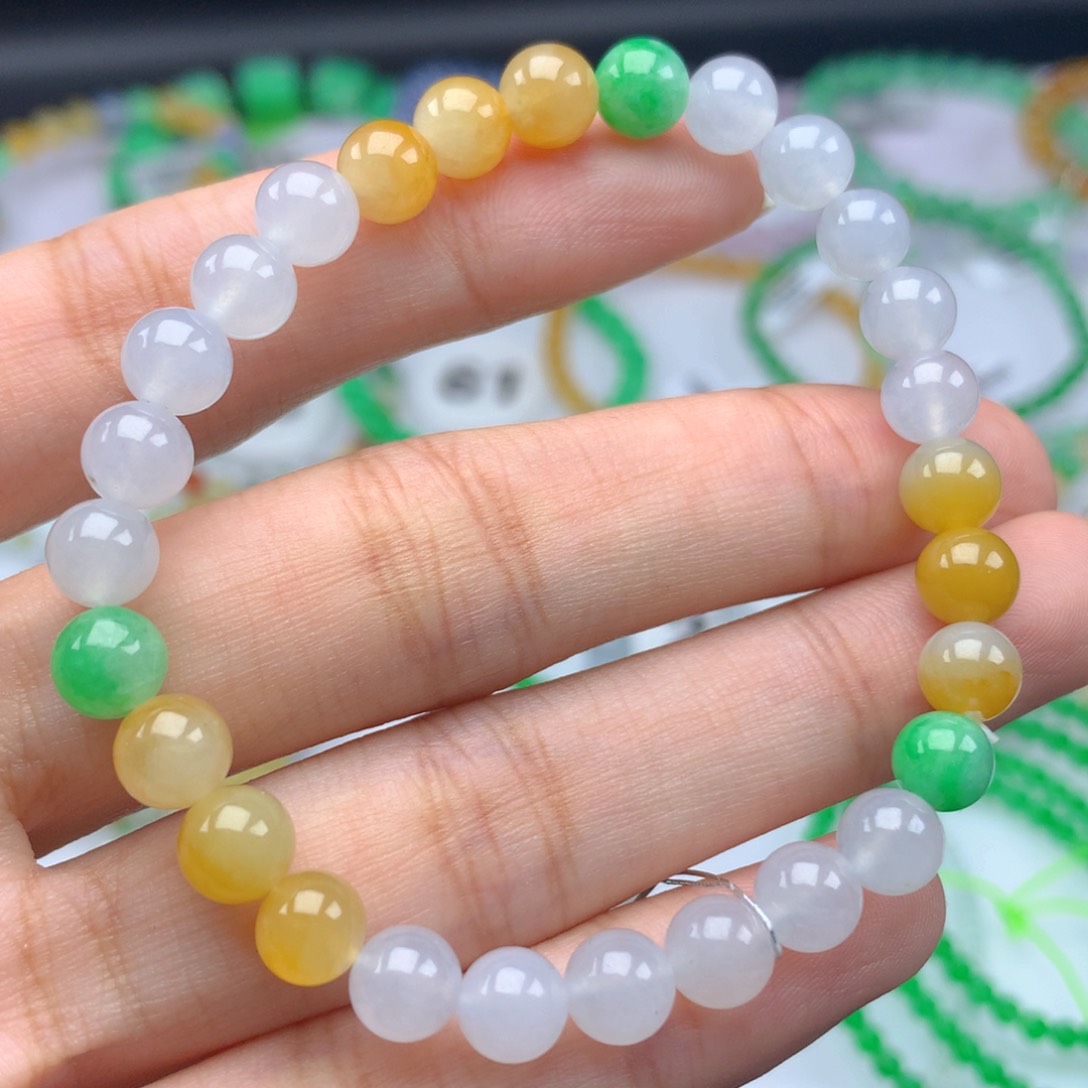 翡翠手链未镶嵌卡