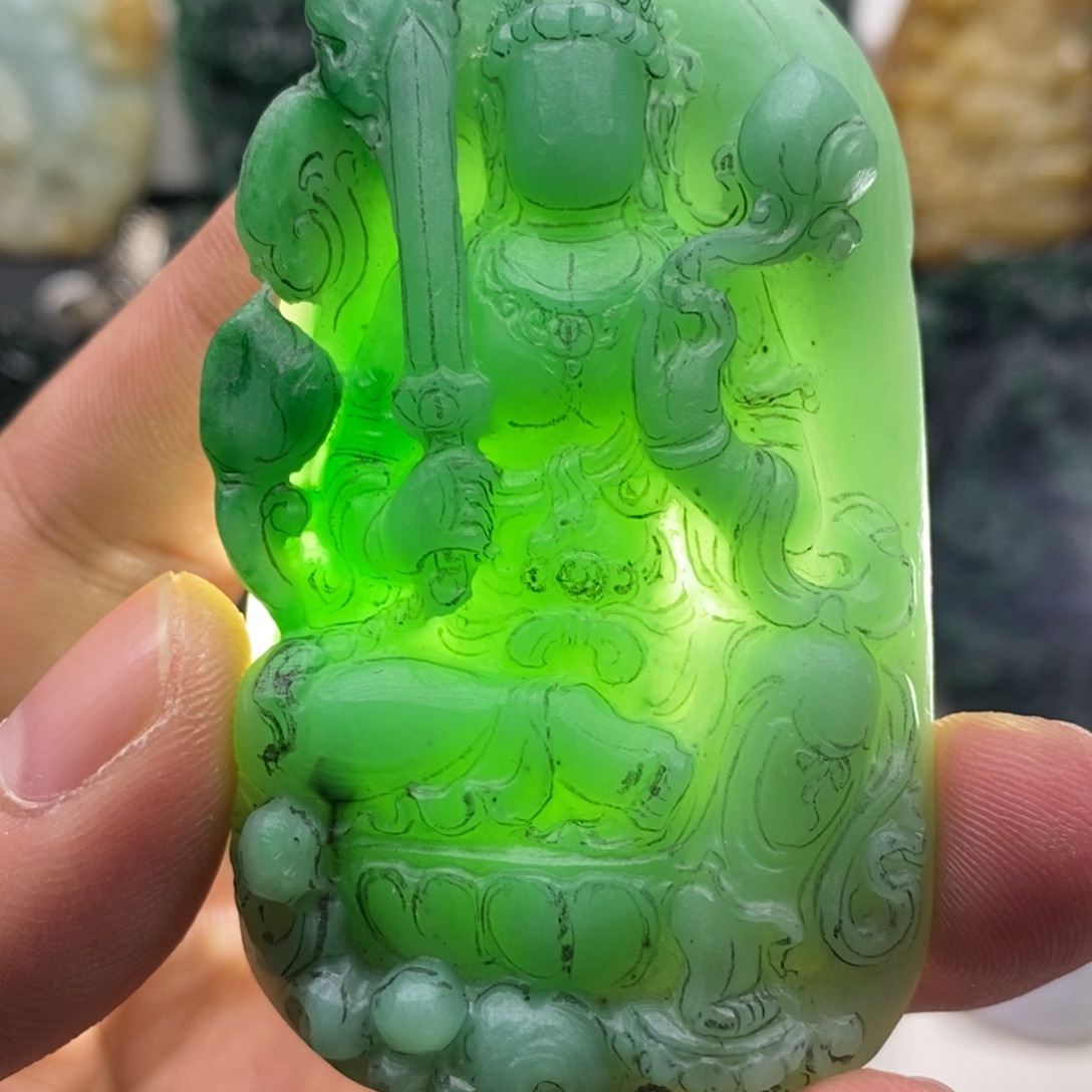 定制翡翠未镶嵌天然翡翠A货