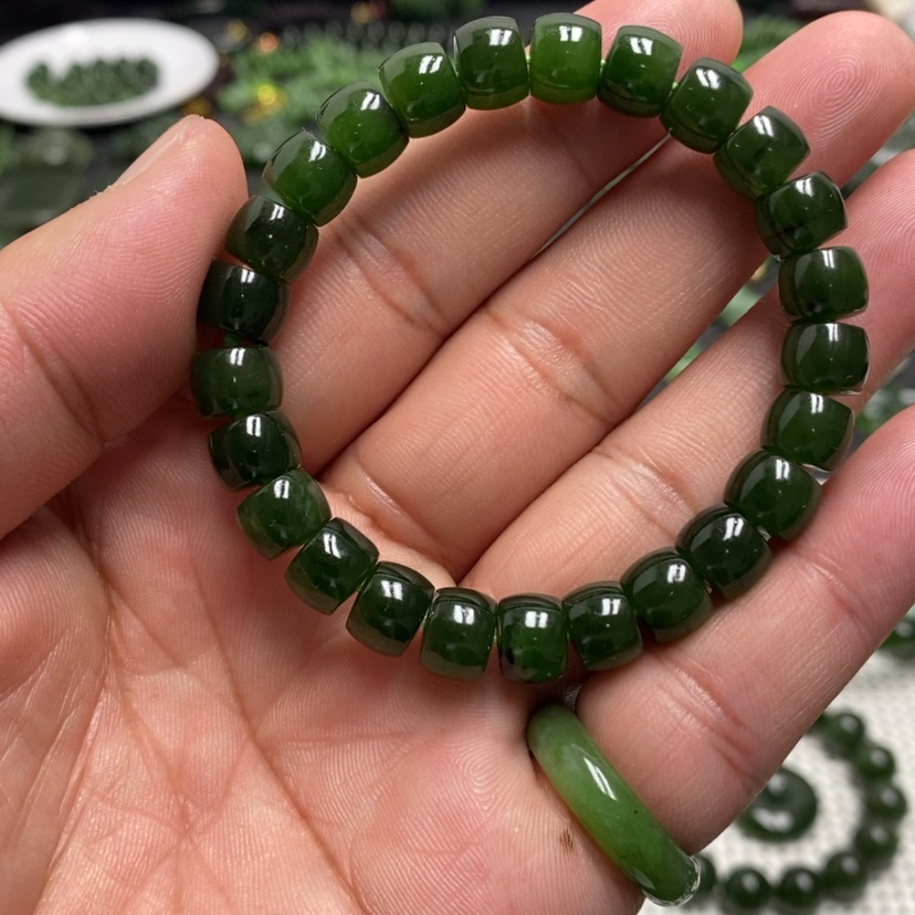 【闪购商品】和田玉（碧玉）手链未镶嵌