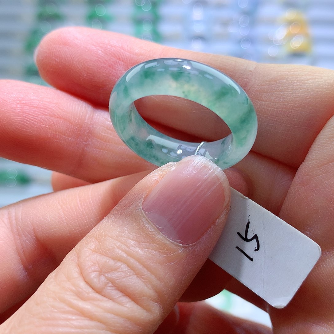 翡翠戒指未镶嵌15号