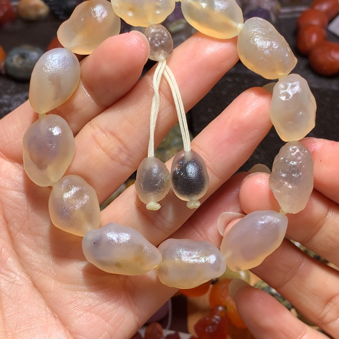 未镶嵌玛瑙/玉髓珠宝半成品