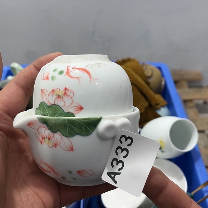 茶具默认微瑕瓷器、茶具、壶、摆件，介意勿拍 