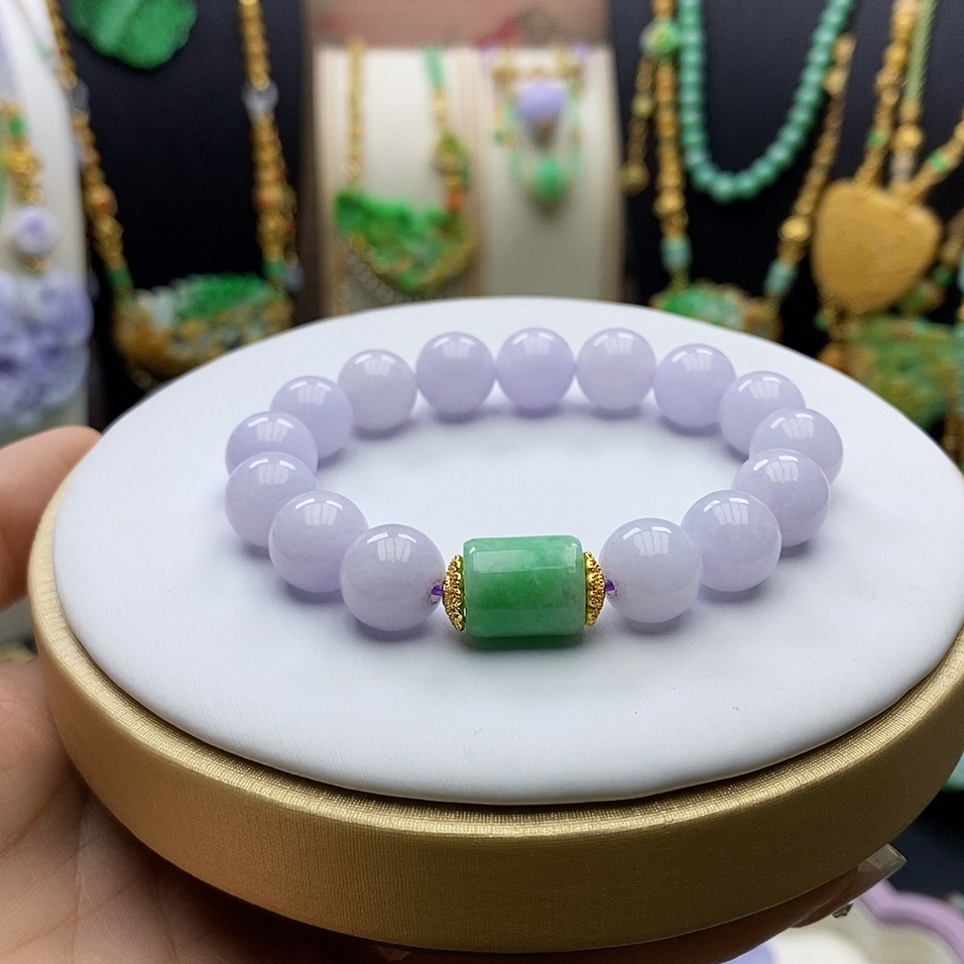 翡翠手链未镶嵌天然