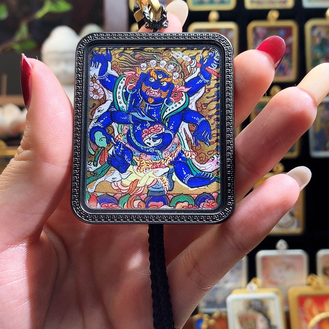 吊坠般若唐卡非遗传承