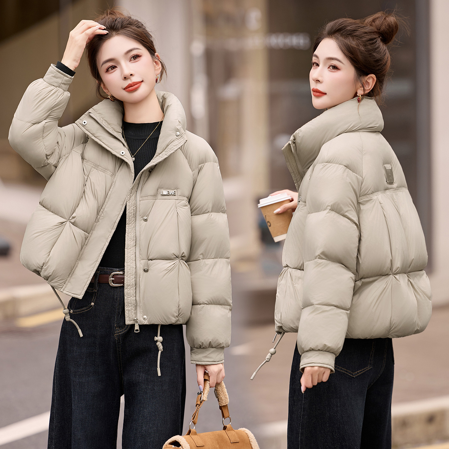 短款羽绒服女冬季小个子高级感超好看时尚洋气加厚保暖白鸭绒外套