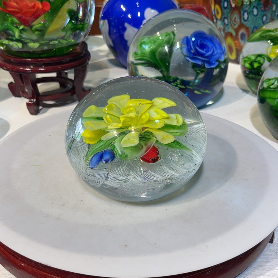 手工艺品琉璃纯手工瑕疵炸裂