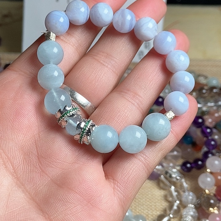 水晶手链合金水晶