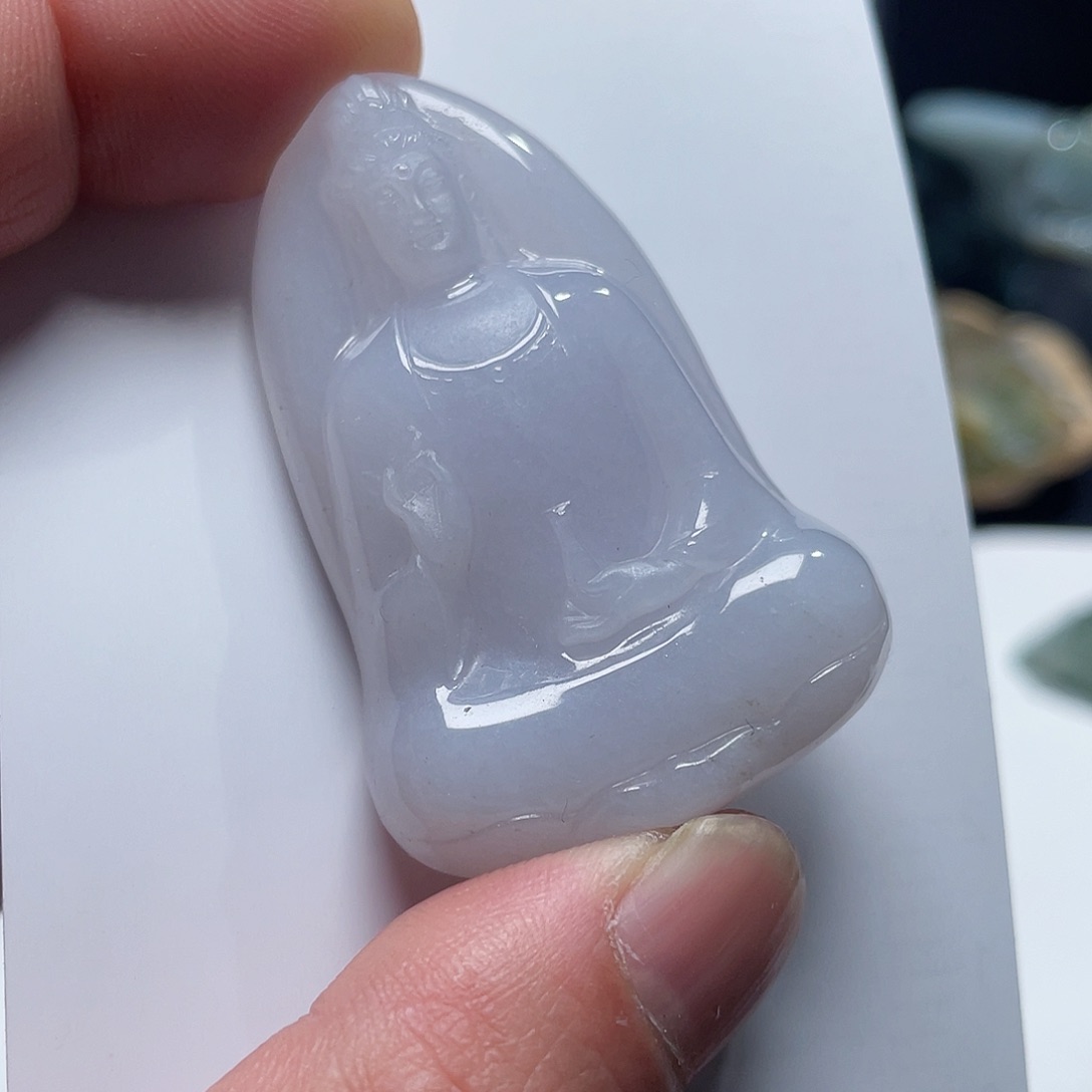 翡翠颈饰未镶嵌缅甸天然A货翡翠